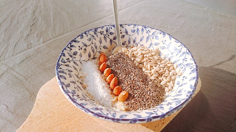 porridge banane:coco