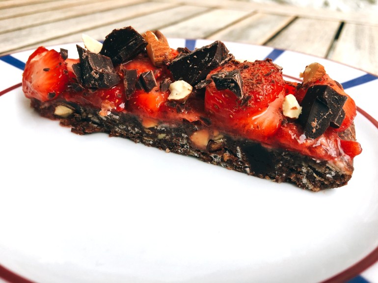 tarte fraises chocolat